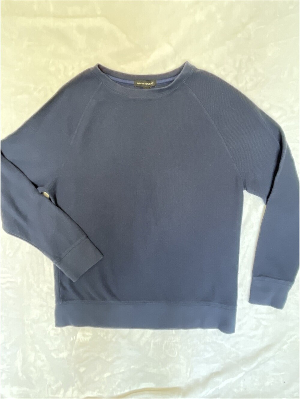 Banana Republic Blue Cotton Waffle Knit Thermal Men’s Large